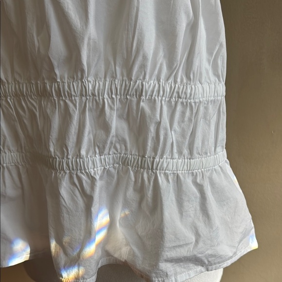 Madewell White Poplin Sophia Peplum Summer Casual Tank Top Blouse Size XL - Picture 11 of 16